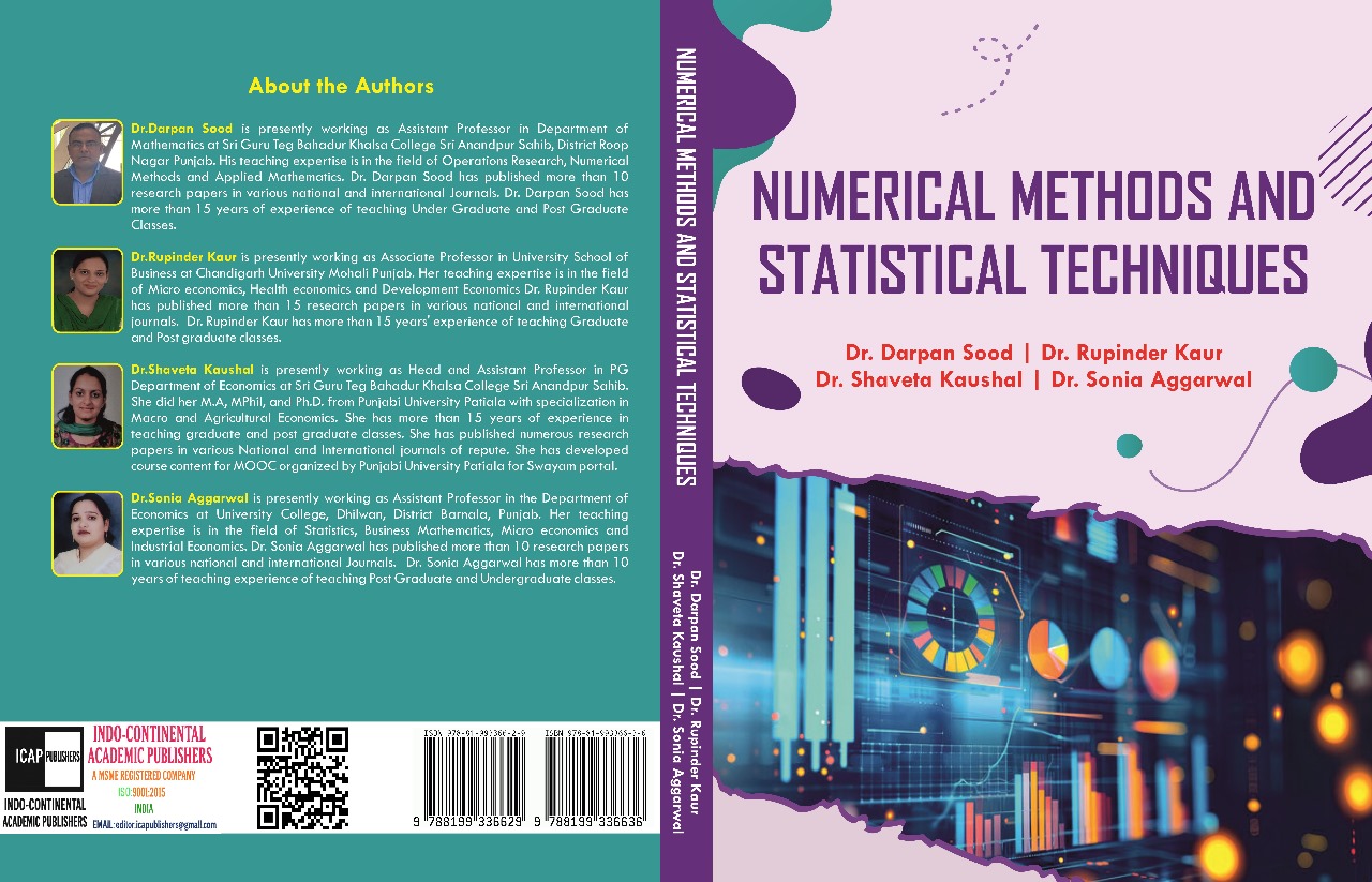 Numerical Methods and Statistical Techniques Cover Image